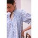 Scholl Blouse Bubble Weave Cotton with Double Cream Hand Smocking Edition 60