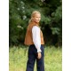 C J Walker Waistcoat Butterscotch Needlecord with Spiced Vanilla Hand Smocking Edition 5