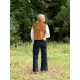 C J Walker Waistcoat Butterscotch Needlecord with Spiced Vanilla Hand Smocking Edition 5