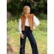 C J Walker Waistcoat Butterscotch Needlecord with Spiced Vanilla Hand Smocking Edition 5