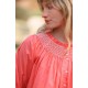 Cleopatra Blouse Calypso Stripe with Milk Hand Smocking Edition 42