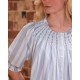 Cleopatra Blouse Maine Stripe with Seaside Hand Smocking Edition 39