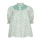 Scholl Blouse Frog Polka cotton with Jade Hand Smocking Edition 59 Scholl Blouse Frog Polka cotton with Jade Hand Smocking Edition 59