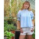 Scholl Blouse Tangier Trellis with Oasis Hand Smocking Edition 73 Scholl Blouse Tangier Trellis with Oasis Hand Smocking Edition 73