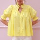 Scholl Summer Blouse Lemon Drop Lawn with Chalk Hand Smocking Edition 66