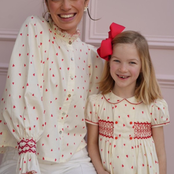 Shelley Blouse Loveheart Cotton Lawn with My Funny Valentine Hand Smocking Edition 22 Shelley Blouse Loveheart Cotton Lawn with My Funny Valentine Hand Smocking Edition 22