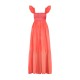 Wallis Simpson Dress Coral Dreams Organdie with Chantilly Hand Smocking